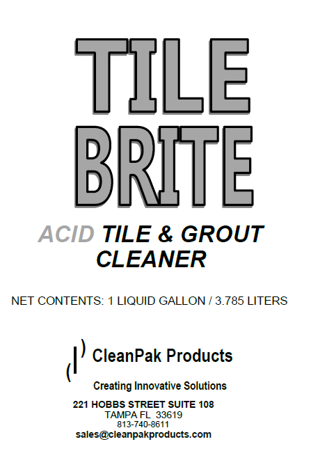 Acid Tile & Grout Cleaner