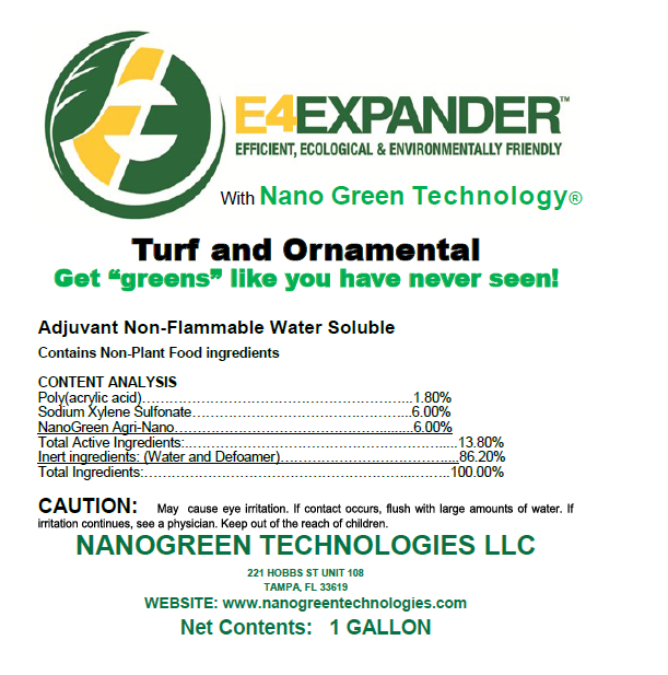 E4Expander - Polymer Adjuvant Surfactant with NanoGreen Technology